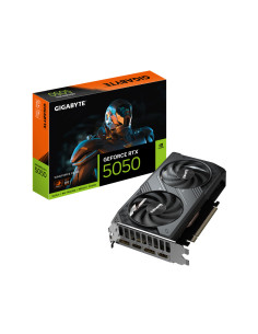 GIGABYTE GeForce RTX 5050 WINDFORCE OC 8G Tarjeta Gráfica - 8GB GDDR6, 128bit, PCI-E 5.0, 2587MHz Frecuencia del núcleo, 2 x DP,