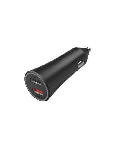 Xiaomi Mi 37W Dual-Port Car Charger Universal Negro Encendedor de cigarrillos Auto