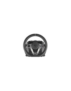 GENESIS Seaborg 400 Negro, Plata USB Volante + Pedales Nintendo Switch, PC, PlayStation 4, Playstation 3, Xbox 360, Xbox One, Xb