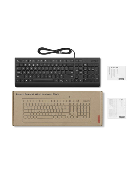 Lenovo 4Y41R64665 teclado Hogar / Oficina USB Español Negro