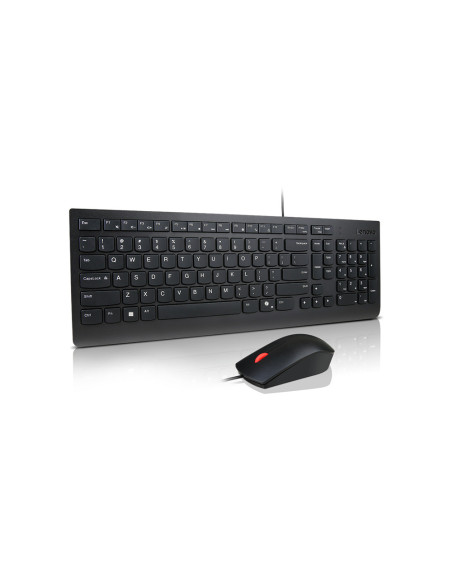 Lenovo Essential Wired Combo (ES 172) teclado Ratón incluido Universal USB Español Negro