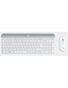 Logitech 920-009199 teclado Ratón incluido Oficina RF inalámbrico Español Blanco