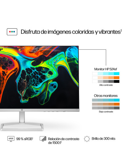 HP Monitor FHD serie 5 de 23,8 pulgadas - 524sf