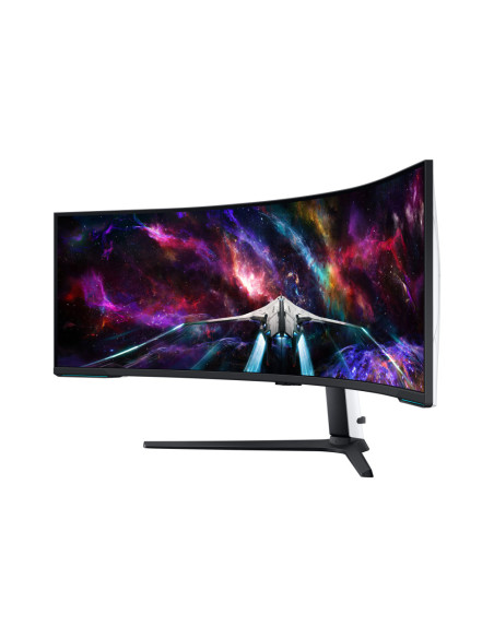 Samsung G95NC pantalla para PC 144,8 cm (57") 7680 x 2160 Pixeles Dual UHD LED Negro, Blanco
