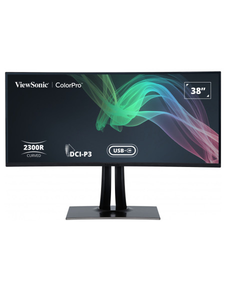 Viewsonic VP3881A pantalla para PC 96,5 cm (38") 3840 x 1600 Pixeles Quad HD+ LED Negro