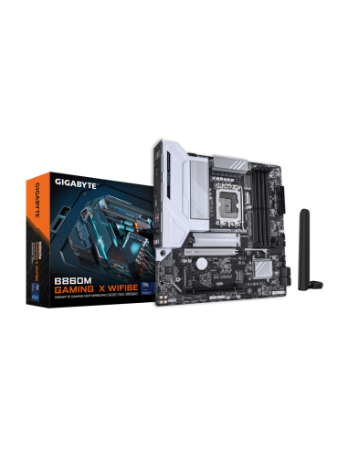 GIGABYTE B860M GAMING X WIFI6E Placa base - CPUs Intel Core Ultra, VRM de 8+1+2+2 fases, hasta 9200MHz DDR5, 1xPCIe 5.0 + 1xPCIe