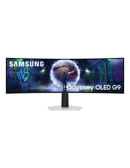Samsung G93SD pantalla para PC 124,5 cm (49") 5120 x 1440 Pixeles Dual QHD OLED Plata
