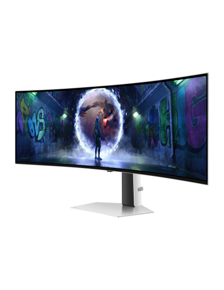Samsung G93SD pantalla para PC 124,5 cm (49") 5120 x 1440 Pixeles Dual QHD OLED Plata