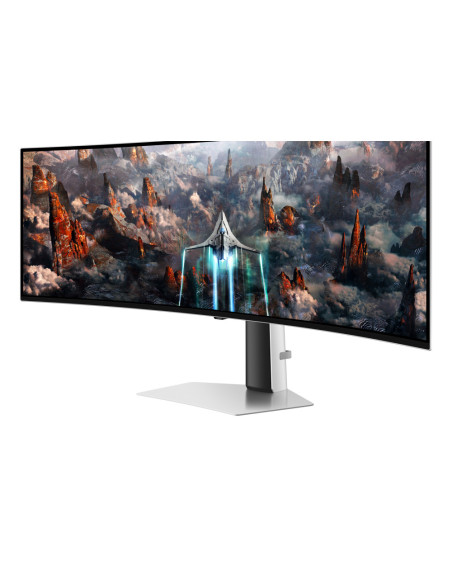Samsung G93SC pantalla para PC 124,5 cm (49") 5120 x 1440 Pixeles Dual QHD OLED Plata