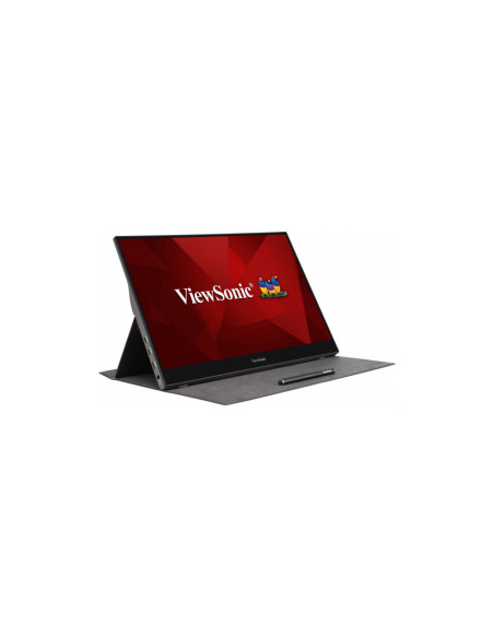 Viewsonic TD1655 pantalla para PC 39,6 cm (15.6") 1920 x 1080 Pixeles Full HD LED Pantalla táctil Multi-usuario Negro, Plata