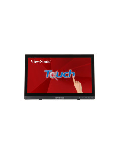 Viewsonic TD1630-3 pantalla para PC 39,6 cm (15.6") 1366 x 768 Pixeles HD LCD Pantalla táctil Multi-usuario Negro