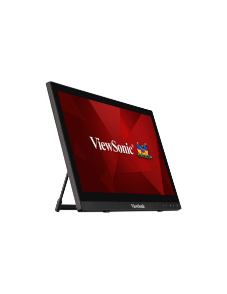 Viewsonic TD1630-3 pantalla para PC 39,6 cm (15.6") 1366 x 768 Pixeles HD LCD Pantalla táctil Multi-usuario Negro