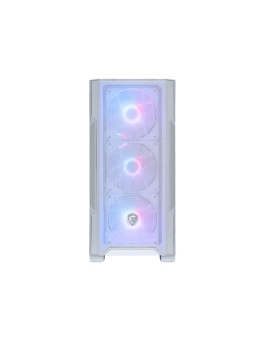 MSI MAG Forge M100R Midi Tower Transparente, Blanco