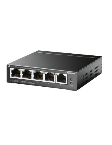 TP-Link TL-SG105MPE switch L2 Gigabit Ethernet (10/100/1000) Energía sobre Ethernet (PoE) Negro