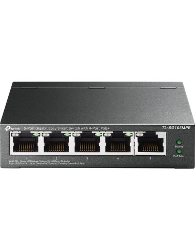 TP-Link TL-SG105MPE switch L2 Gigabit Ethernet (10/100/1000) Energía sobre Ethernet (PoE) Negro