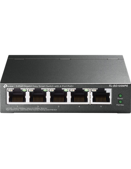 TP-Link TL-SG105MPE switch L2 Gigabit Ethernet (10/100/1000) Energía sobre Ethernet (PoE) Negro