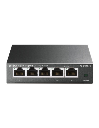 TP-Link TL-SG105S No administrado Gigabit Ethernet (10/100/1000) Negro