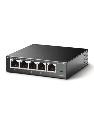 TP-Link TL-SG105S No administrado Gigabit Ethernet (10/100/1000) Negro