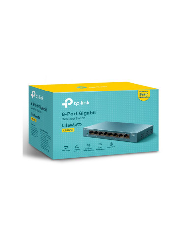 TP-Link LS108G No administrado Gigabit Ethernet (10/100/1000) Azul
