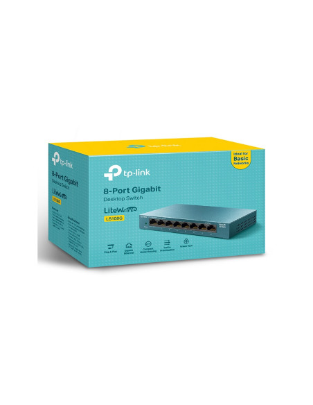 TP-Link LS108G No administrado Gigabit Ethernet (10/100/1000) Azul