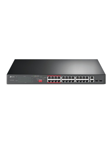TP-Link TL-SL1226P switch No administrado Gigabit Ethernet (10/100/1000) Energía sobre Ethernet (PoE) 1U Gris