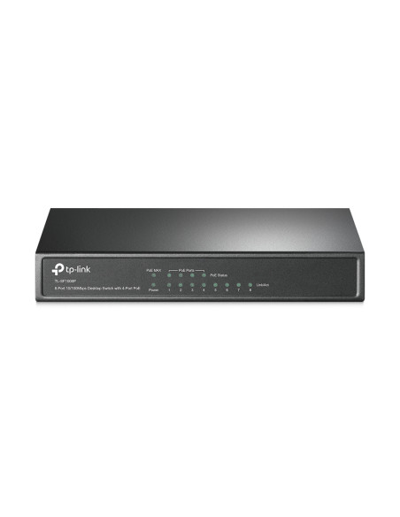 TP-Link TL-SF1008P No administrado Fast Ethernet (10/100) Energía sobre Ethernet (PoE) Negro