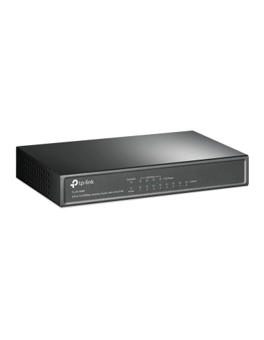 TP-Link TL-SF1008P No administrado Fast Ethernet (10/100) Energía sobre Ethernet (PoE) Negro