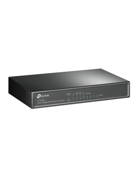TP-Link TL-SF1008P No administrado Fast Ethernet (10/100) Energía sobre Ethernet (PoE) Negro