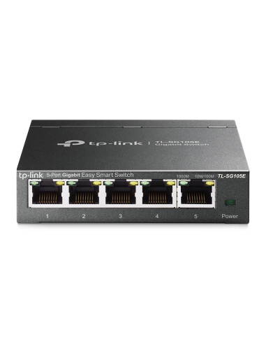 TP-Link TL-SG105E Gestionado L2 Gigabit Ethernet (10/100/1000) Negro