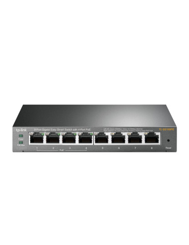 TP-Link TL-SG108PE Gestionado L2 Gigabit Ethernet (10/100/1000) Energía sobre Ethernet (PoE) Negro