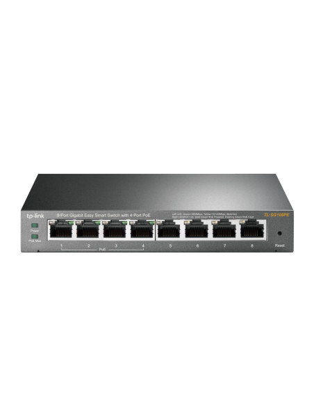TP-Link TL-SG108PE Gestionado L2 Gigabit Ethernet (10/100/1000) Energía sobre Ethernet (PoE) Negro