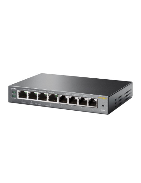 TP-Link TL-SG108PE Gestionado L2 Gigabit Ethernet (10/100/1000) Energía sobre Ethernet (PoE) Negro