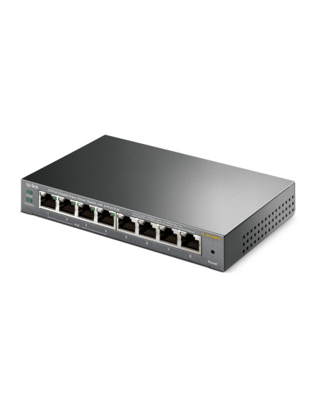 TP-Link TL-SG108PE Gestionado L2 Gigabit Ethernet (10/100/1000) Energía sobre Ethernet (PoE) Negro
