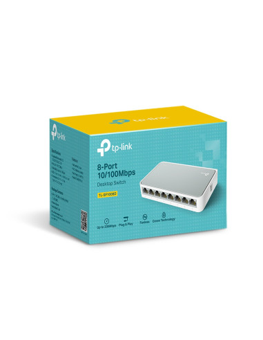 TP-Link TL-SF1008D No administrado Fast Ethernet (10/100) Blanco