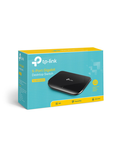TP-Link TL-SG1005D No administrado Gigabit Ethernet (10/100/1000) Negro