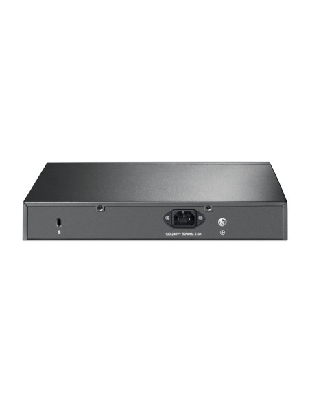 TP-Link TL-SG1016PE Gestionado L2 Gigabit Ethernet (10/100/1000) Energía sobre Ethernet (PoE) 1U Negro