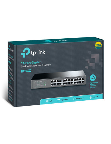 TP-Link TL-SG1024D No administrado Gigabit Ethernet (10/100/1000) Gris