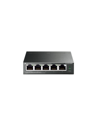 TP-Link TL-SG105PE switch Gestionado L2 Gigabit Ethernet (10/100/1000) Energía sobre Ethernet (PoE) Negro