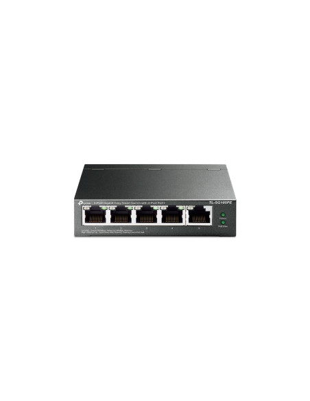 TP-Link TL-SG105PE switch Gestionado L2 Gigabit Ethernet (10/100/1000) Energía sobre Ethernet (PoE) Negro