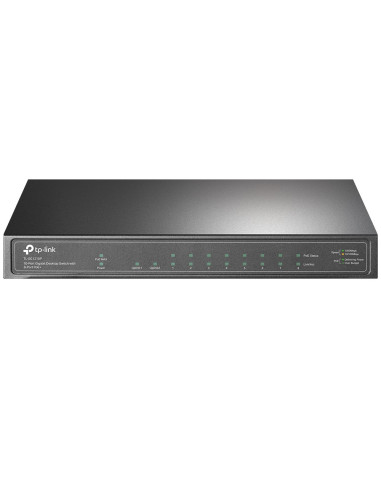 TP-Link TL-SG1210P switch No administrado Gigabit Ethernet (10/100/1000) Energía sobre Ethernet (PoE) Gris