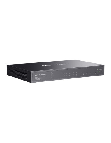 TP-Link Omada TL-SG2008P Gestionado L2/L2+ Gigabit Ethernet (10/100/1000) Energía sobre Ethernet (PoE) Negro