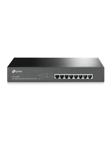 TP-Link TL-SG1008MP switch No administrado Gigabit Ethernet (10/100/1000) Energía sobre Ethernet (PoE) Negro