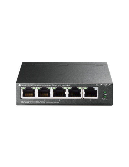 TP-Link TL-SF1005LP switch No administrado Fast Ethernet (10/100) Energía sobre Ethernet (PoE) Negro