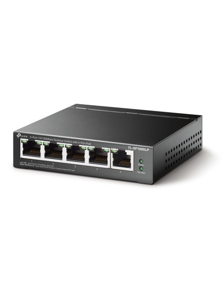 TP-Link TL-SF1005LP switch No administrado Fast Ethernet (10/100) Energía sobre Ethernet (PoE) Negro
