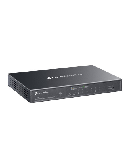 TP-Link Omada ES210GMP switch Gestionado Gigabit Ethernet (10/100/1000) Energía sobre Ethernet (PoE) Negro