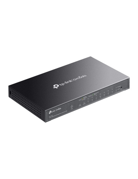 TP-Link Omada ES210GMP switch Gestionado Gigabit Ethernet (10/100/1000) Energía sobre Ethernet (PoE) Negro
