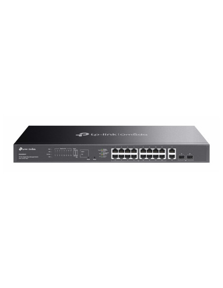 TP-Link Omada ES220GMP switch Gestionado L2 Gigabit Ethernet (10/100/1000) Energía sobre Ethernet (PoE) Negro