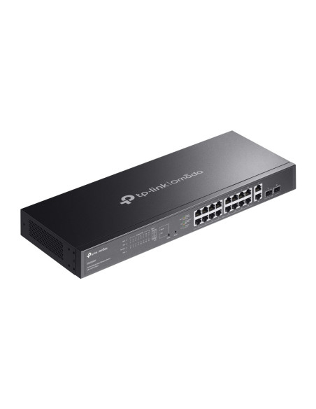 TP-Link Omada ES220GMP switch Gestionado L2 Gigabit Ethernet (10/100/1000) Energía sobre Ethernet (PoE) Negro