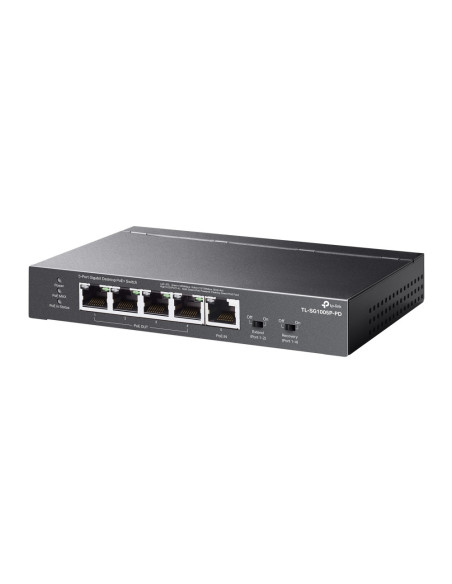 TP-Link TL-SG1005P-PD switch Gigabit Ethernet (10/100/1000) Energía sobre Ethernet (PoE) Negro