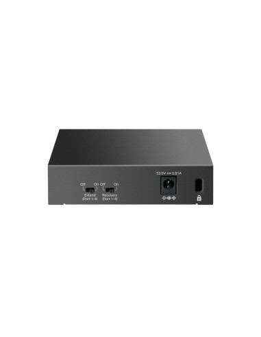 TP-Link LiteWave LS105P No administrado Fast Ethernet (10/100) Energía sobre Ethernet (PoE) Negro